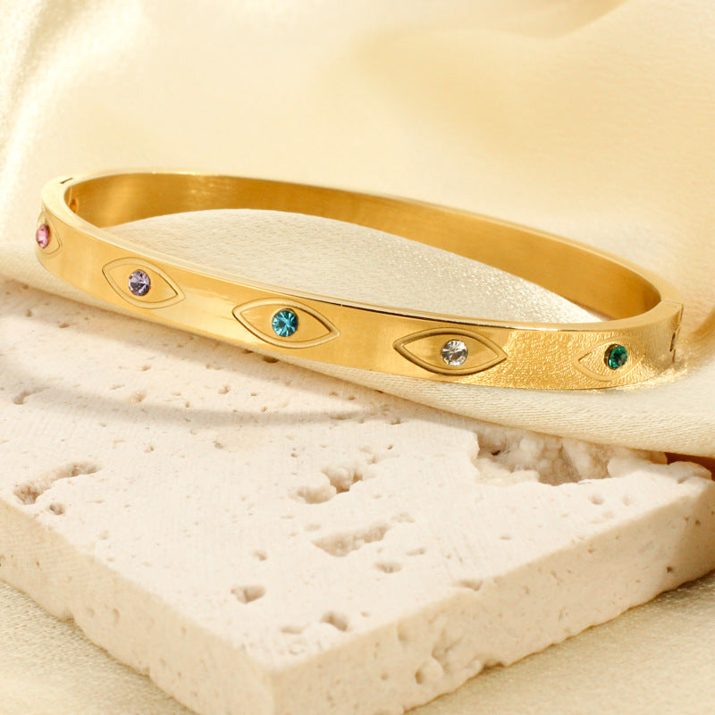 Wholesale Titanium steel diamond-encrusted Bracelet